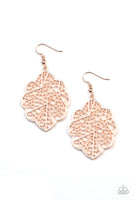 Meadow Mosaic - Rose Gold Earrings Paparazzi