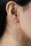 Meadow Mosaic - Rose Gold Earrings Paparazzi