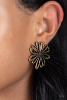 Artisan Arbor - Brass Earrings Paparazzi