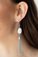 Oceanic Opalescence - White Earrings Paparazzi