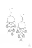 Cyber Chime - Silver Earrings Paparazzi