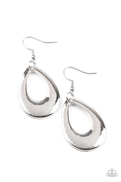 All Allure, All The Time - Silver Earrings Paparazzi