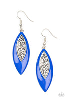 Venetian Vanity - Blue Earrings Paparazzi