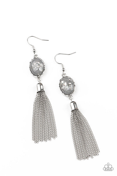 Oceanic Opalescence - Silver Earrings Paparazzi