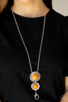 Abstract Artistry - Orange Necklace Lanyard Paparazzi