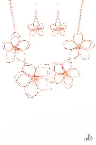 Flower Garden Fashionista - Copper Necklace Paparazzi