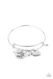 Come What May and Love It - White Charm Bracelet Paparazzi