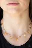 Starry Shindig - Gold Star Necklace Paparazzi