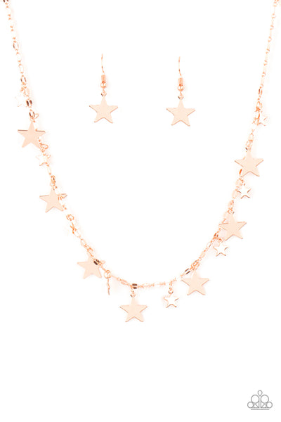 Starry Shindig - Copper Necklace Paparazzi