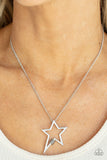 Light Up The Sky - Silver Star Necklace Paparazzi