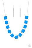 Hello, Material Girl - Blue Necklace Paparazzi