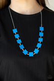 Hello, Material Girl - Blue Necklace Paparazzi