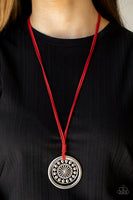 One MANDALA Show - Red Necklace Paparazzi