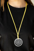 One MANDALA Show - Yellow Necklace Paparazzi