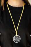 One MANDALA Show - Yellow Necklace Paparazzi