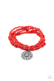 Badlands Botany - Red Bracelet Paparazzi