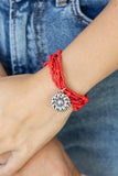 Badlands Botany - Red Bracelet Paparazzi