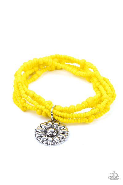 Badlands Botany - Yellow Bracelet Paparazzi