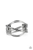 Hautely Hammered - Black Bracelet Paparazzi