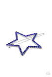 Stellar Standout - Blue Star Hair Clip Paparazzi