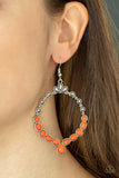 Thai Treasures - Orange Earrings Paparazzi