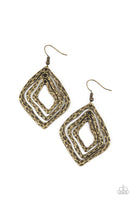 Primitive Performance - Brass Earrings Paparazzi