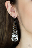 Closed Circuit Sass - Black Earring Paparazzi (#699)