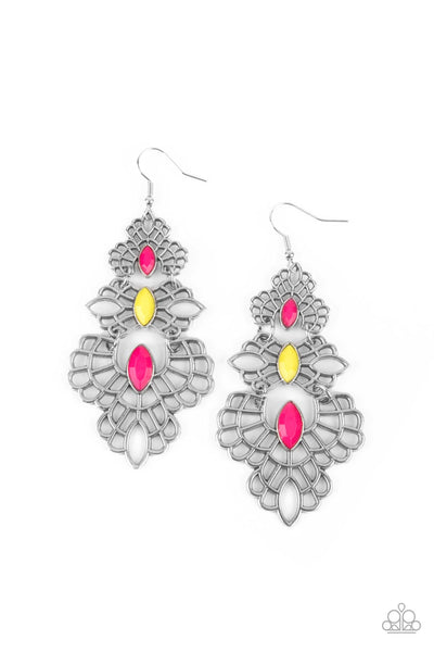 Flamboyant Frills - Mulitcolored Earrings Paparazzi