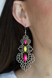 Flamboyant Frills - Mulitcolored Earrings Paparazzi