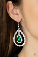 Blushing Bride - Green Earrings Paparazzi