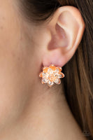 Water Lily Love - Rose Gold Earrings Paparazzi