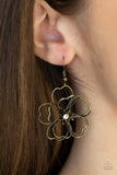 Petal Power - Brass Earrings Paparazzi