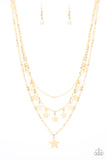 Americana Girl - Gold Star Necklace Paparazzi