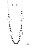 Sea Glass Wanderer - Black Necklace Paparazzi
