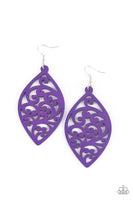 Coral Garden - Purple Earrings Paparazzi