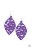 Coral Garden - Purple Earrings Paparazzi