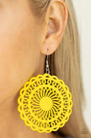 Island Sun - Yellow Earrings Paparazzi