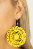 Island Sun - Yellow Earrings Paparazzi