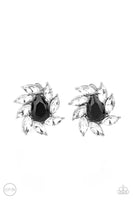 Sophisticated Swirl - Black Clip-On Earrings Paparazzi