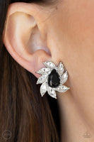 Sophisticated Swirl - Black Clip-On Earrings Paparazzi