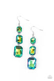 Cosmic Red Carpet - Green Earrings Paparazzi