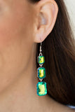 Cosmic Red Carpet - Green Earrings Paparazzi