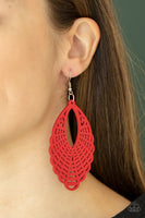 Tahiti Tankini - Red Earrings Paparazzi