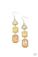 Cosmic Culture - Yellow Earrings Paparazzi