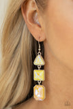 Cosmic Culture - Yellow Earrings Paparazzi