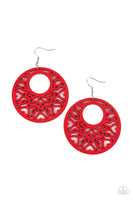 Tropical Reef - Red Earrings Paparazzi