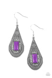 Deco Dreaming - Purple Earrings Paparazzi