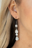 Raise Your Glass to Glamorous - Black Earrings Paparazzi