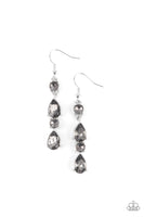 Raise Your Glass to Glamorous - Silver Earrings Paparazzi