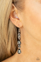 Raise Your Glass to Glamorous - Silver Earrings Paparazzi